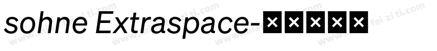 sohne Extraspace字体转换
